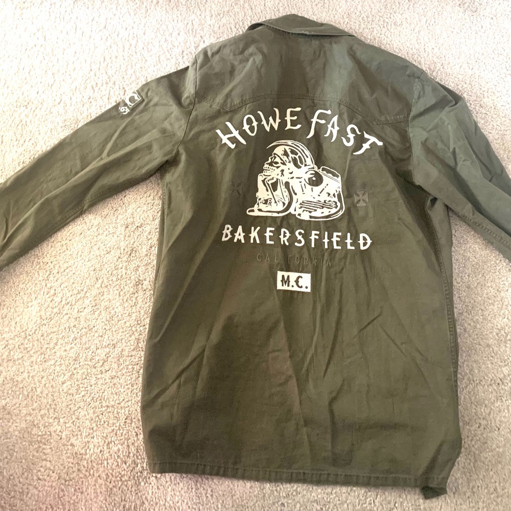 Howe army green shirt
